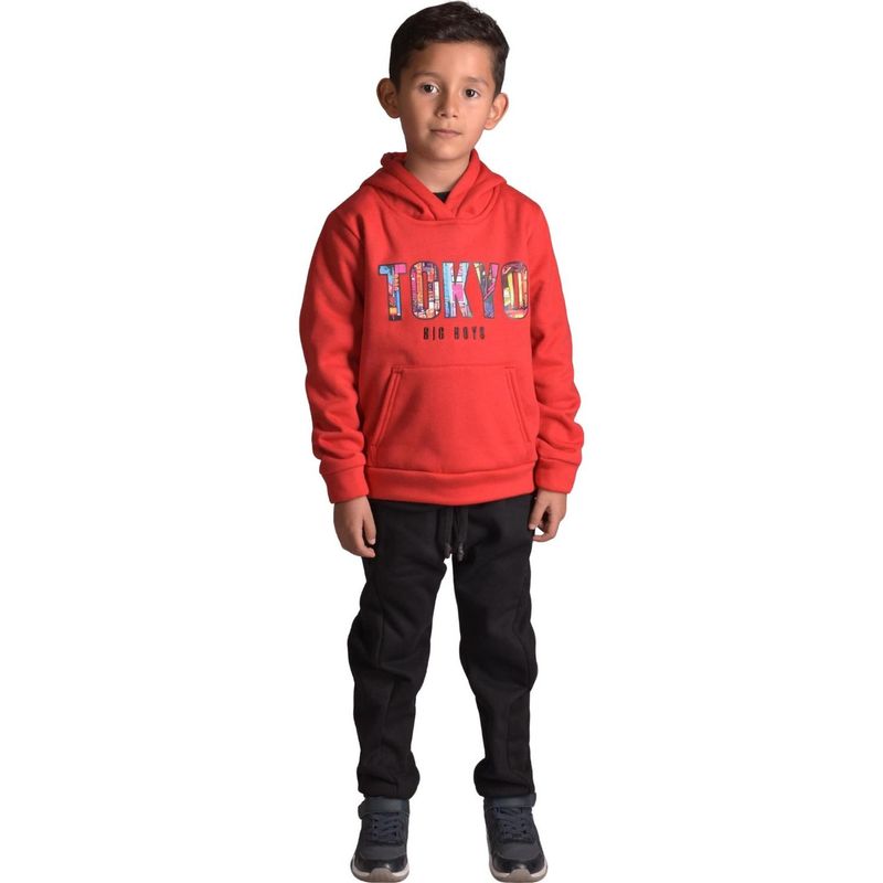 BIGBOYS - Buzo Hoodie Tokio Rojo Niño