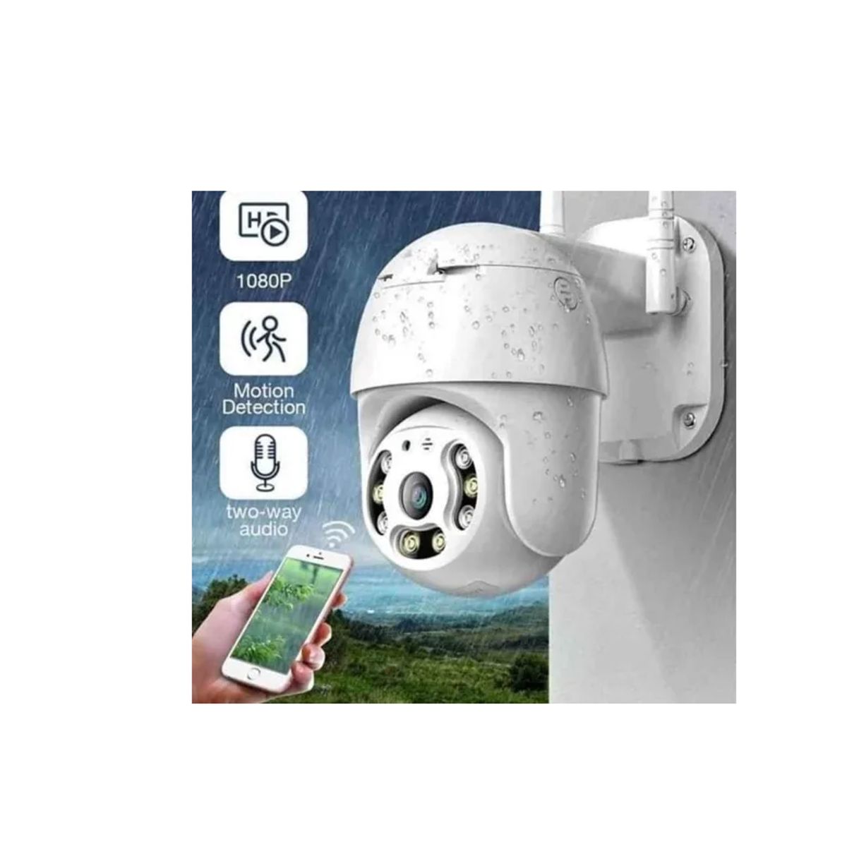 GENERICO - Cámara Robotica De Seguridad Exterior Wifi App Yoosee Ptz