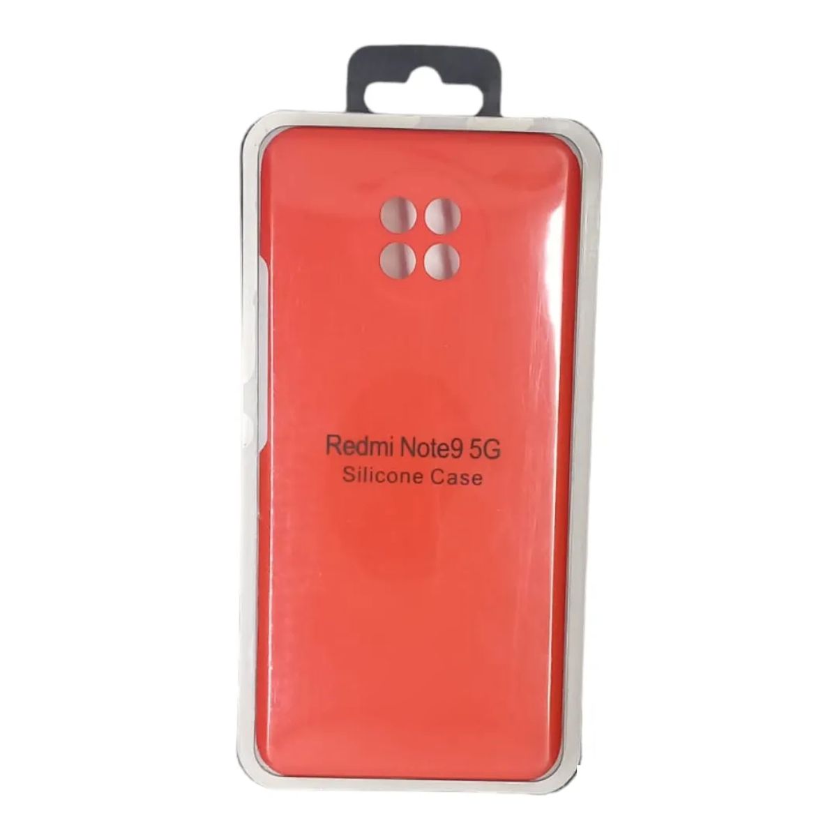 GENERICO - Forro Silicone Case compatible con Xiaomi Redmi Note 9 5g Rojo