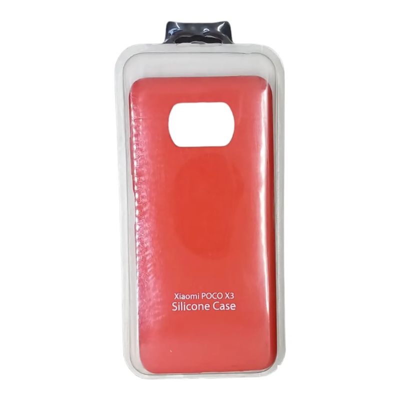 GENERICO - Forro Silicone Case compatible con Xiaomi Redmi Poco X3 Rojo