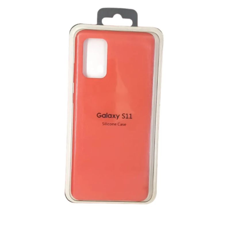 GENERICO - Forro Silicone Case compatible con Samsung S11 Rojo
