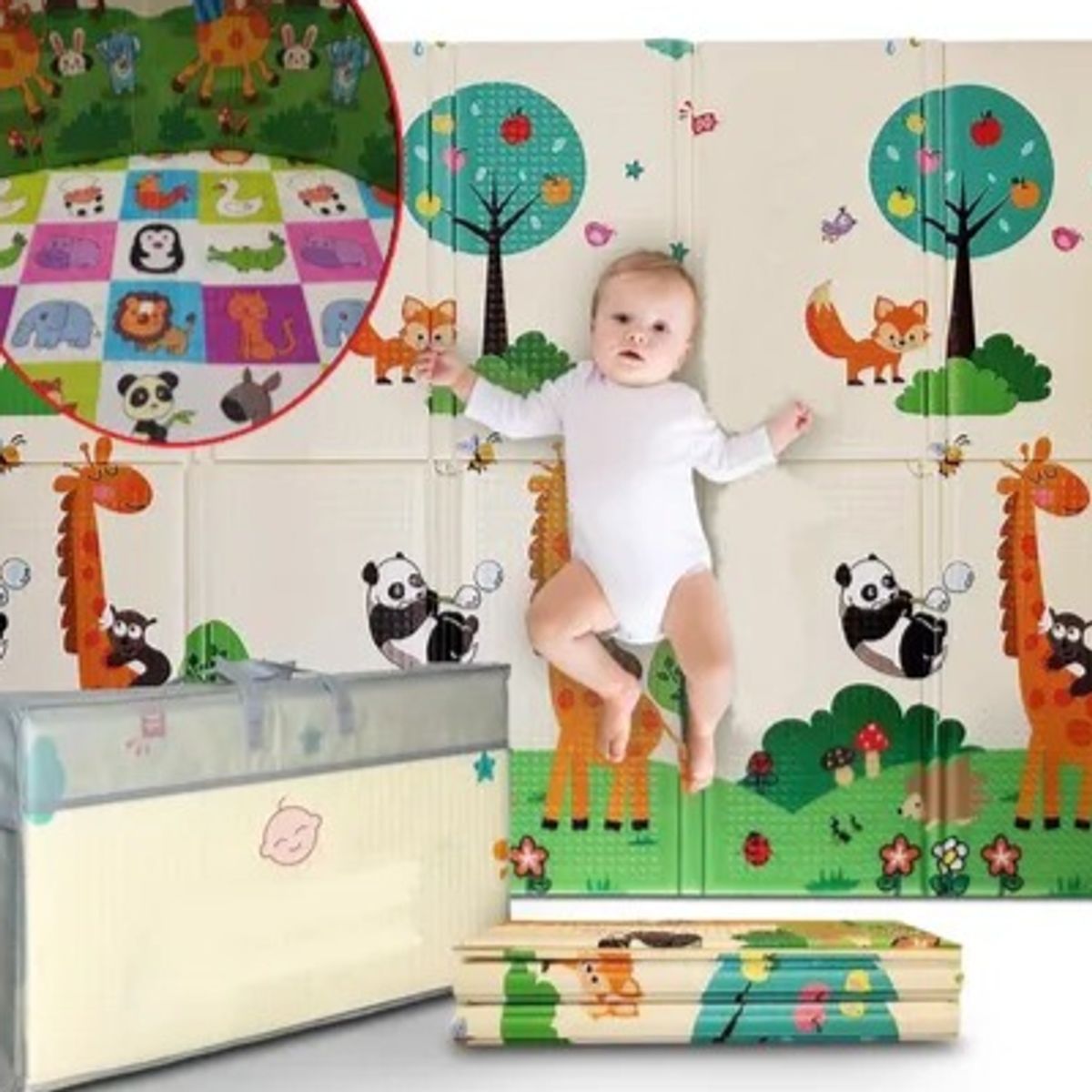 GENERICO - Tapete Plegable Gateo Bebe 2 Metros Juegos Fomi Foamy Fomy