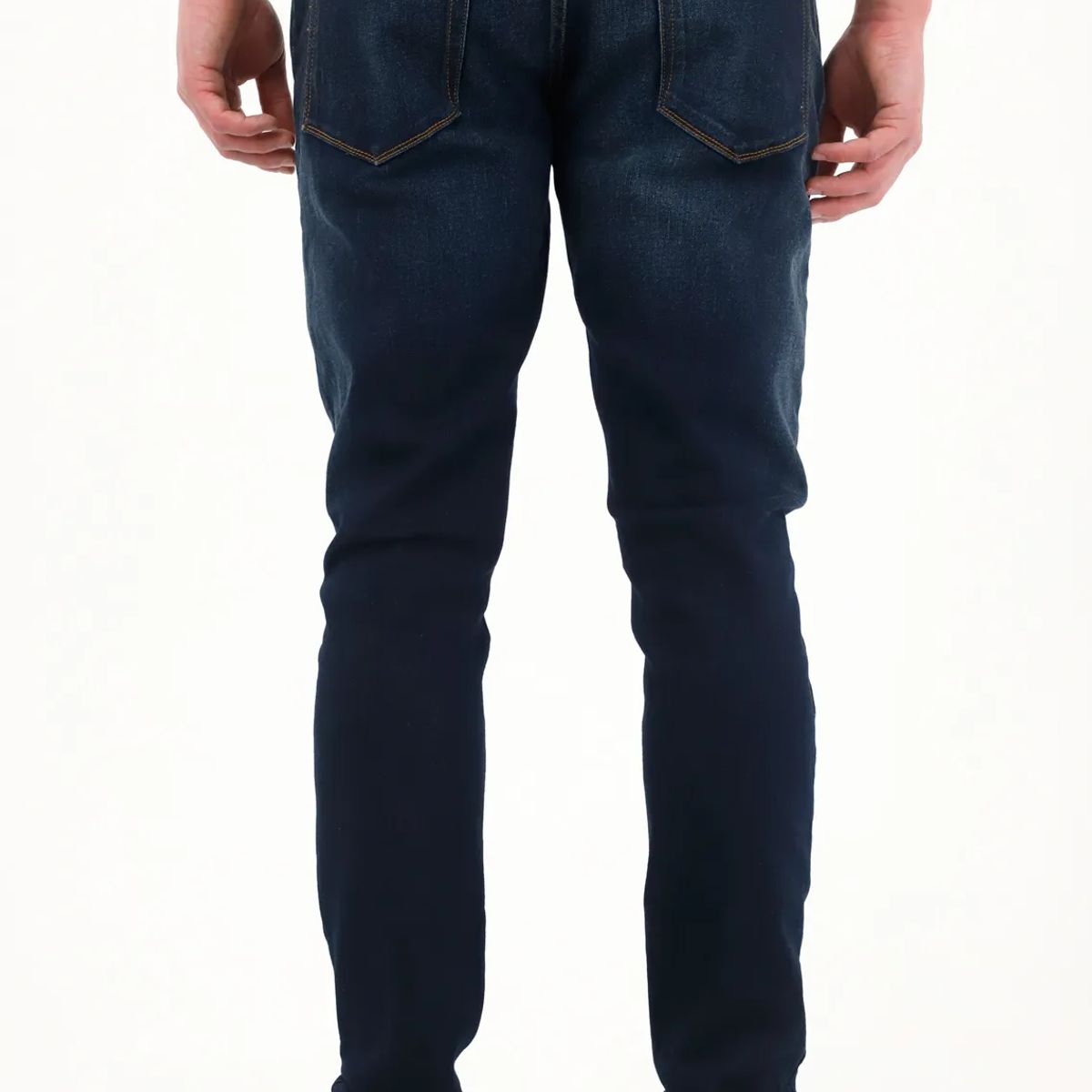 TENNIS - Jean Super Skinny tiro medio azul oscuro para hombre