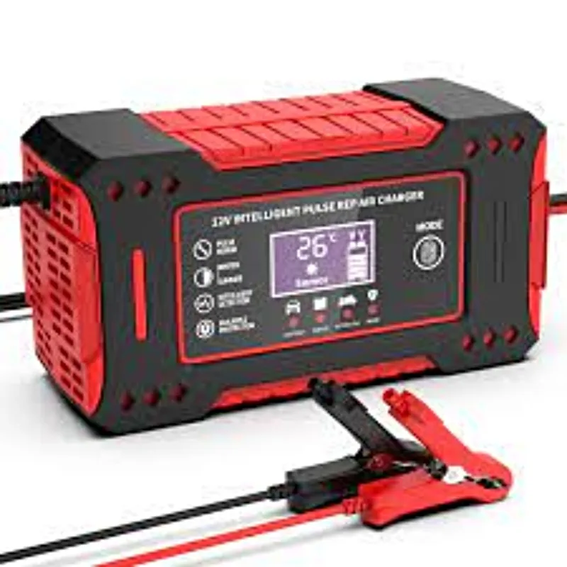 GENERICO - Cargador y Reparador Bateria Para Carros Y Motos 12v 6 Amp