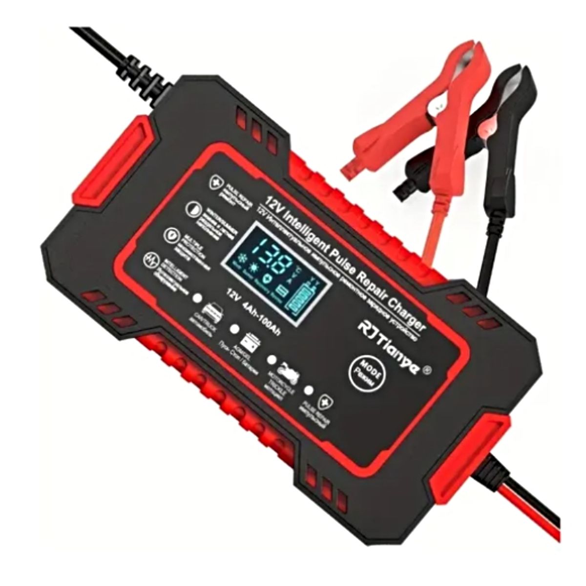 GENERICO - Cargador y Reparador Bateria Para Carros Y Motos 12v 6 Amp
