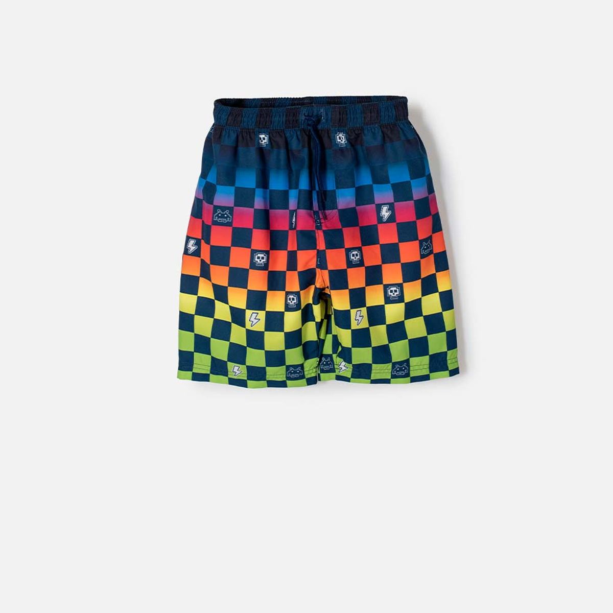 MIC - Pantaloneta de baño Mic multicolor con pretina elástica para niño