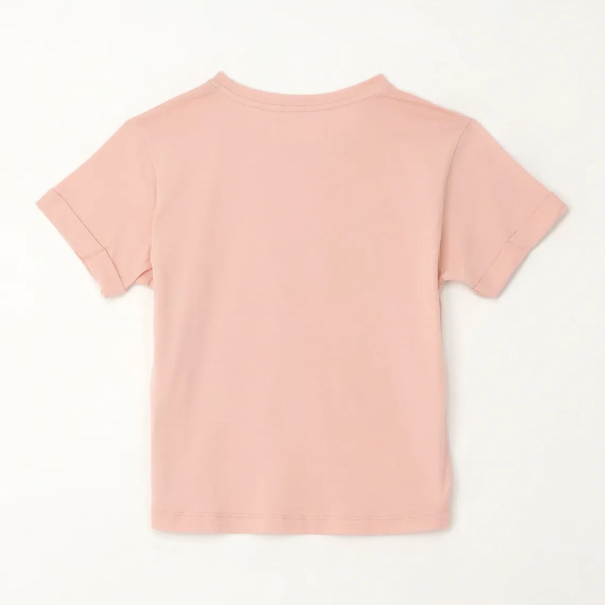 TENNIS - Camiseta básica estampada rosada para niña