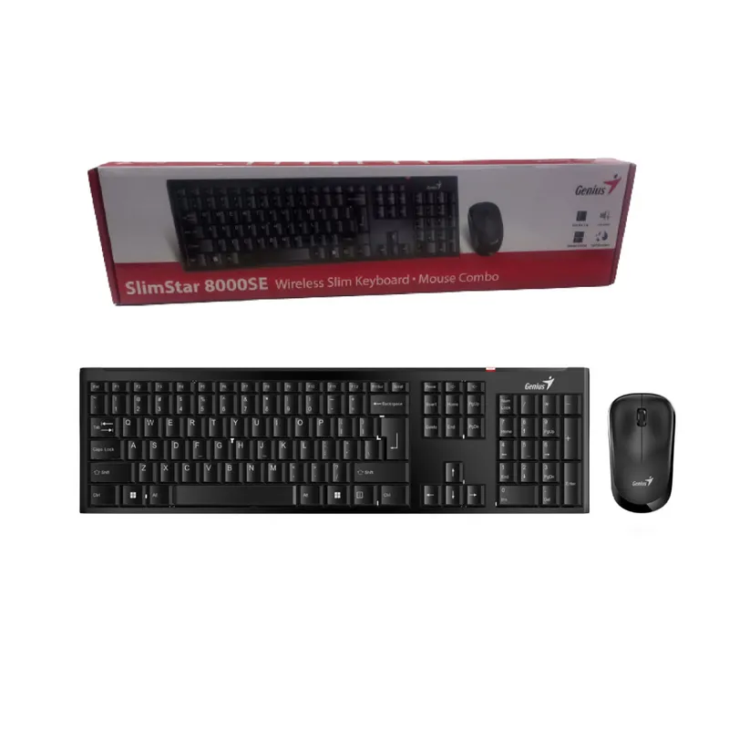 GENIUS - TECLADO Y MOUSE GENIUS SLIMSTAR 8000SE