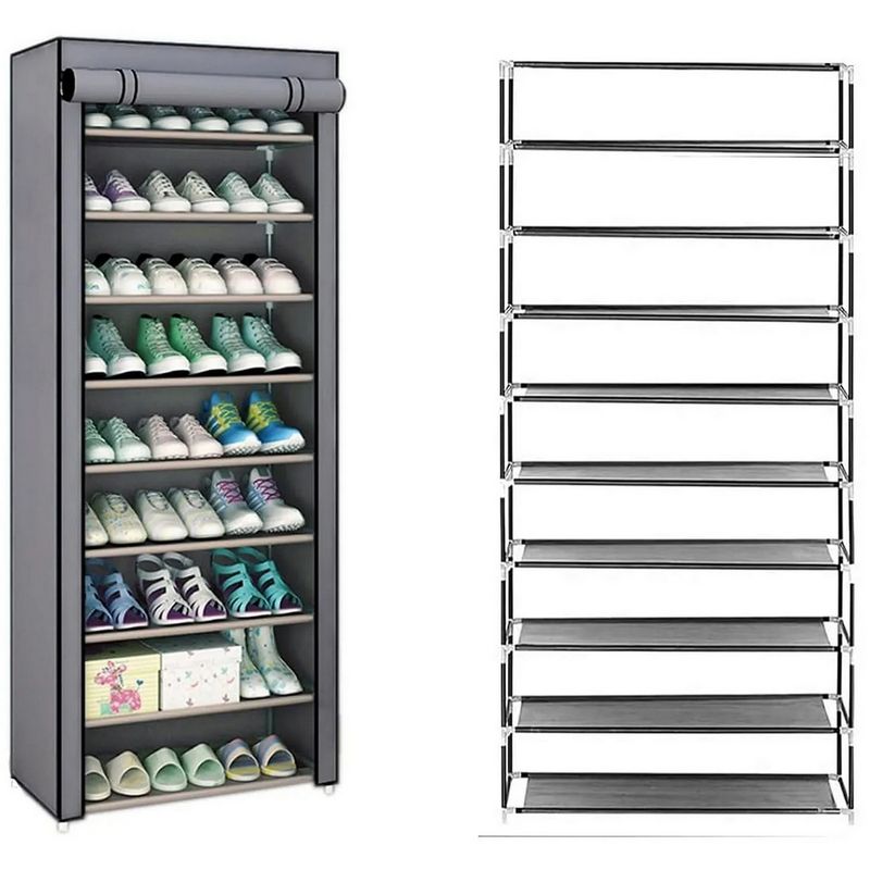 DAYOSHOP - Zapatero 9 Niveles Premium Hasta 27 Pares Desarmable Liviano
