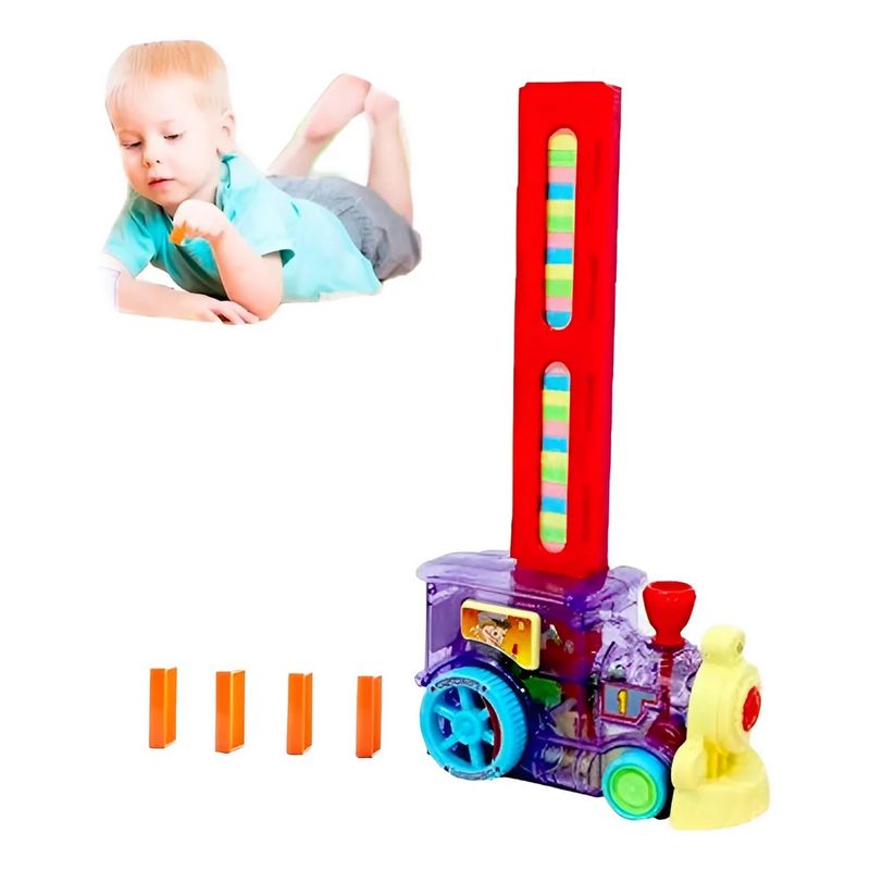 GENERICO - Tren Domino Automático Coche Electrónico Niño Juguete