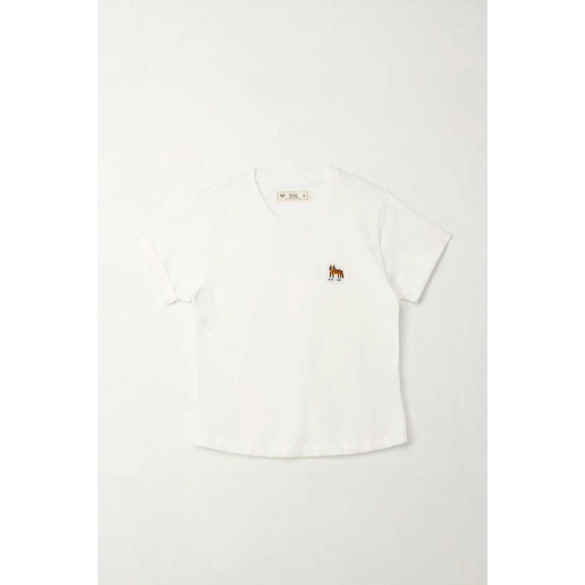 TENNIS - Camiseta básica manga corta crudo para niña