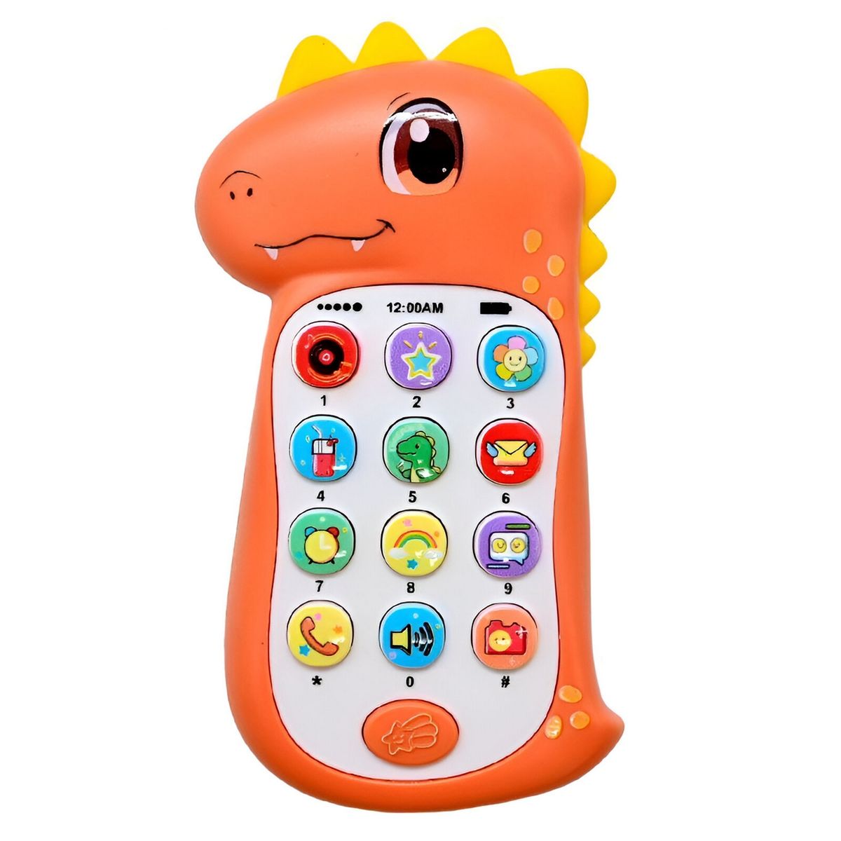 GENERICO - Teléfono Celular Juguete Musical Dinosaurio Niño + Baterias