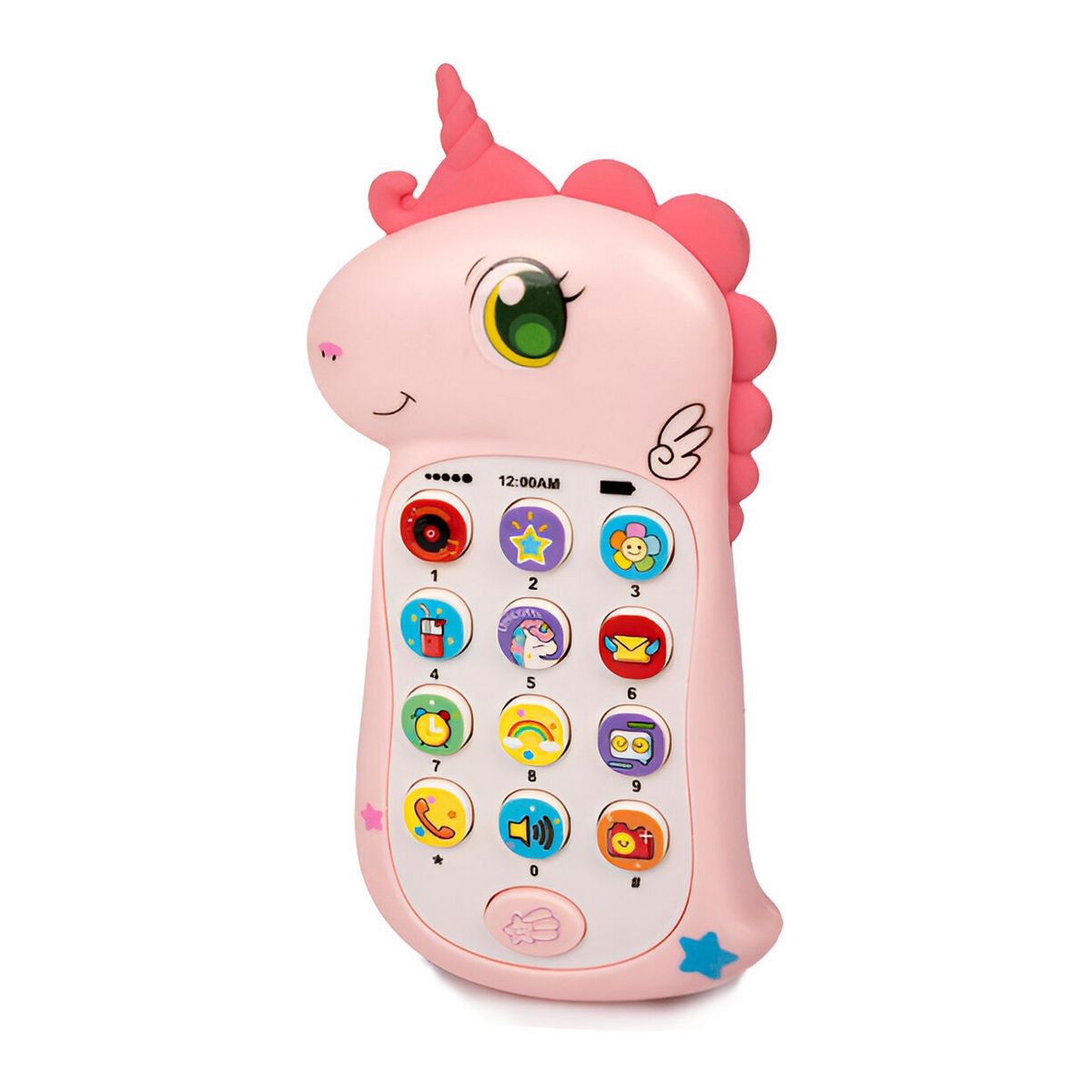 GENERICO - Teléfono Celular Juguete Musical Unicornio Niña + Bateria