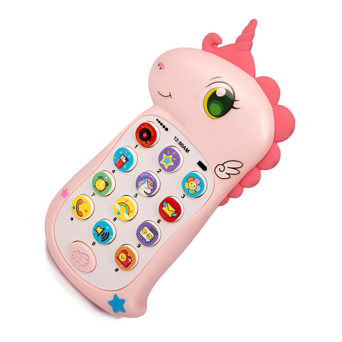 GENERICO - Teléfono Celular Juguete Musical Unicornio Niña + Bateria