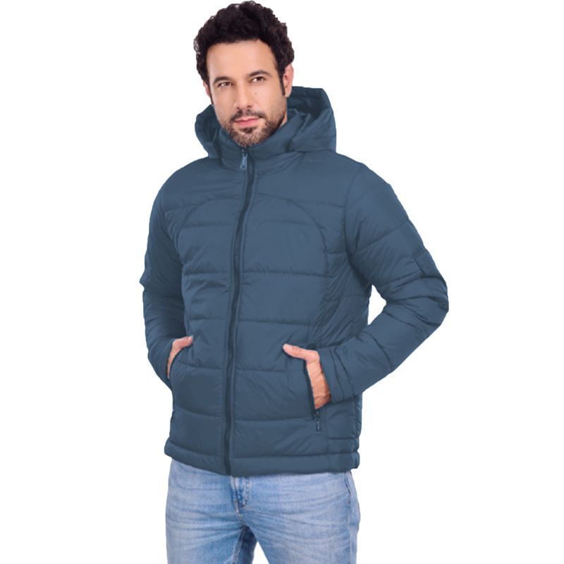 GENERICO - Chaqueta Abrigo Hombre Impermeable Acolchada Urbana Con Capota