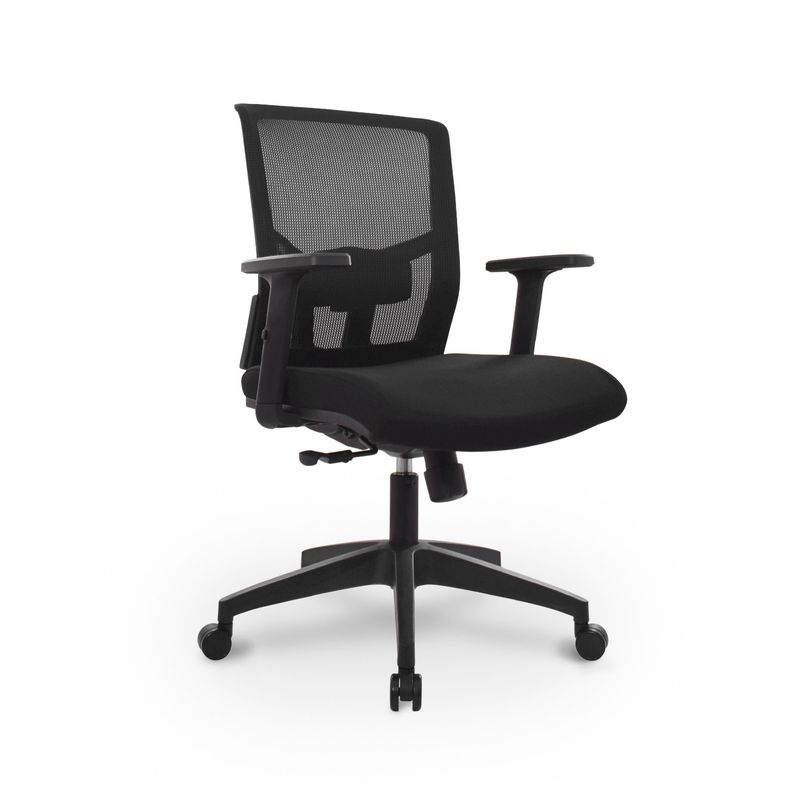 BONNO - Silla de Escritorio Giratoria Delphi Syncro Negro Bonno