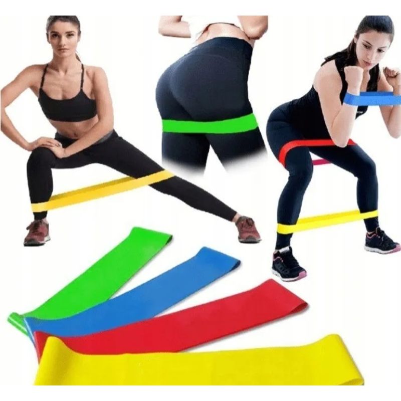 GENERICO - Set x5 Bandas Elasticas de Resistencia