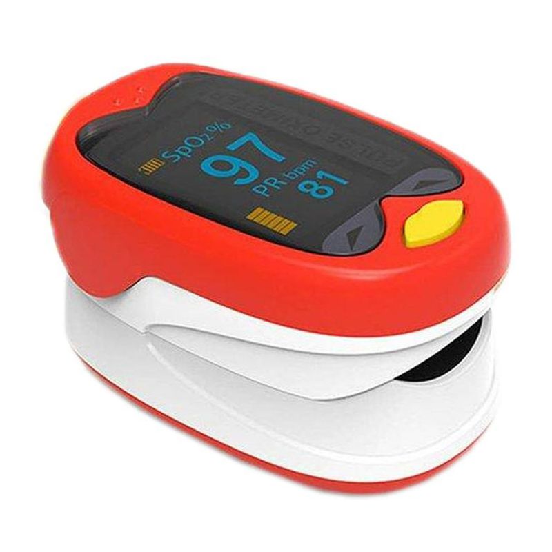 HOME LIFE - Oxímetro De Pulso Pediátrico Home Life K1 Rojo