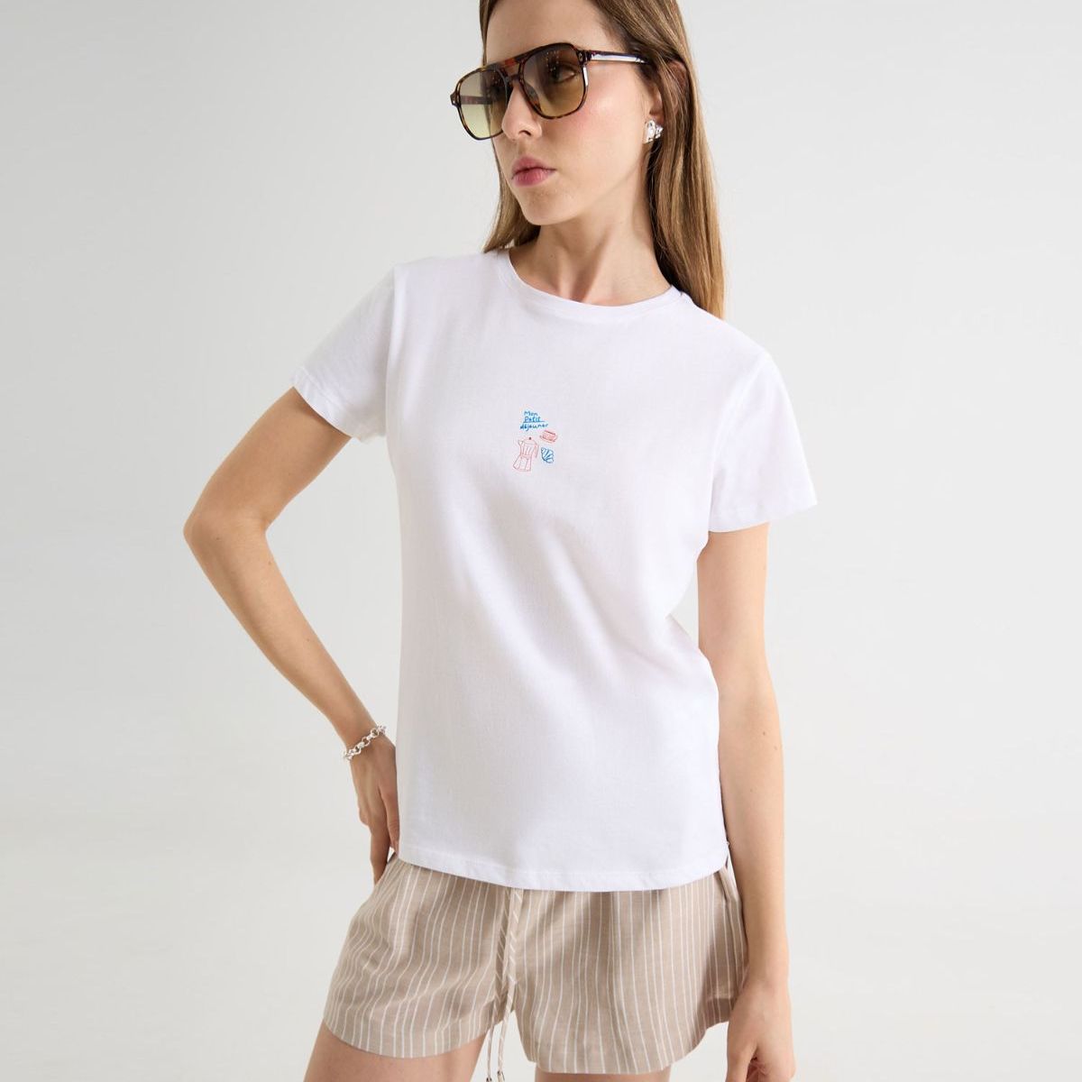 SEVEN SEVEN - Camiseta De Mujer  Color Blanco Marca Seven Seven #28096376