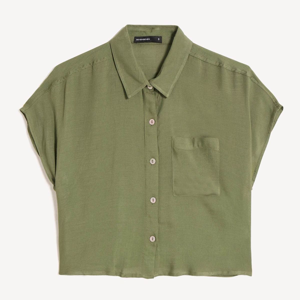SEVEN SEVEN - Blusa Para Mujer Manga Corta Color Verde Marca Seven Seven #28124072
