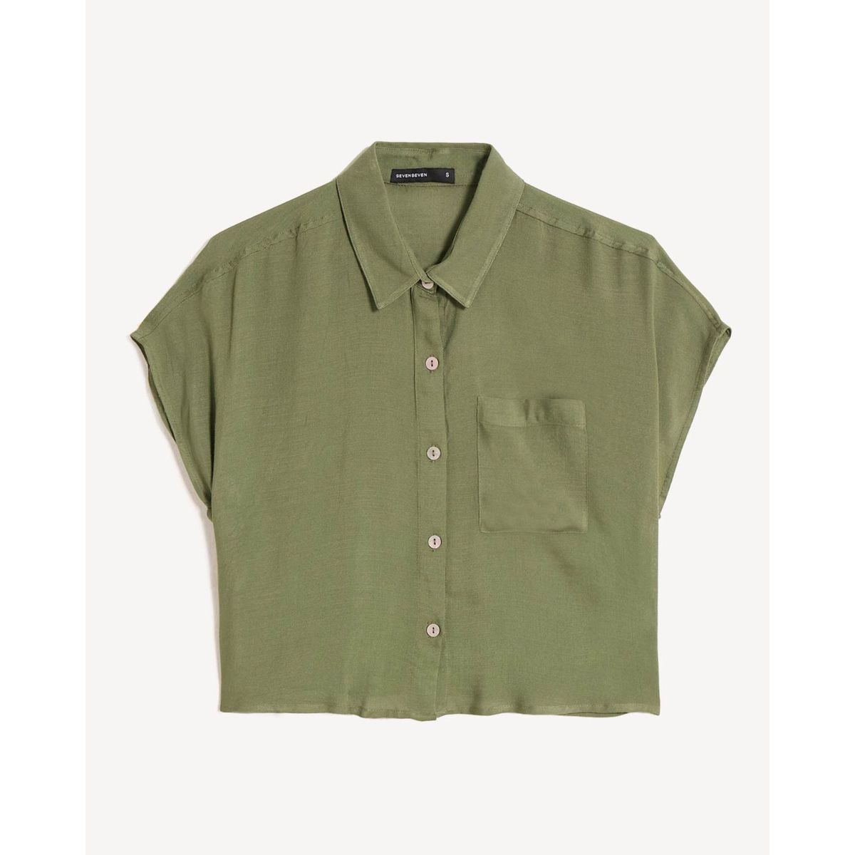 SEVEN SEVEN - Blusa Para Mujer Manga Corta Color Verde Marca Seven Seven #28124072