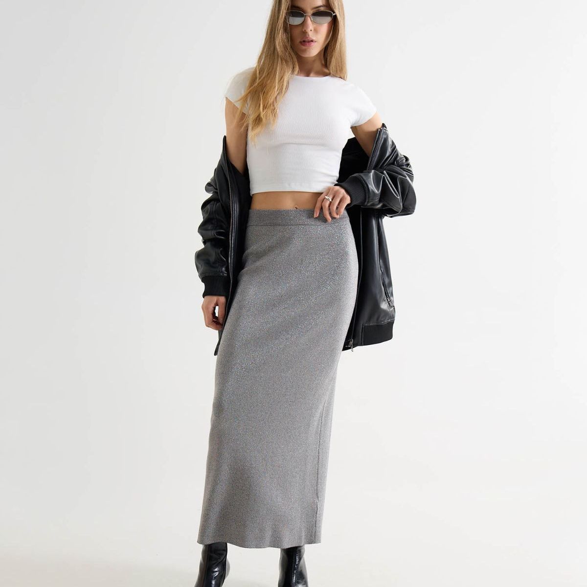 SEVEN SEVEN - Falda Para Mujer Largo Color Gris Marca Seven Seven #28140919