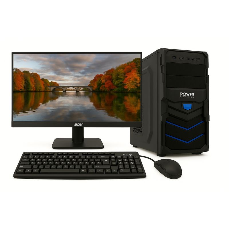 INTEL - Computador de Escritorio INTEL Core I3 10100 Ssd 250GB Ram 8GB  Monitor Acer 22