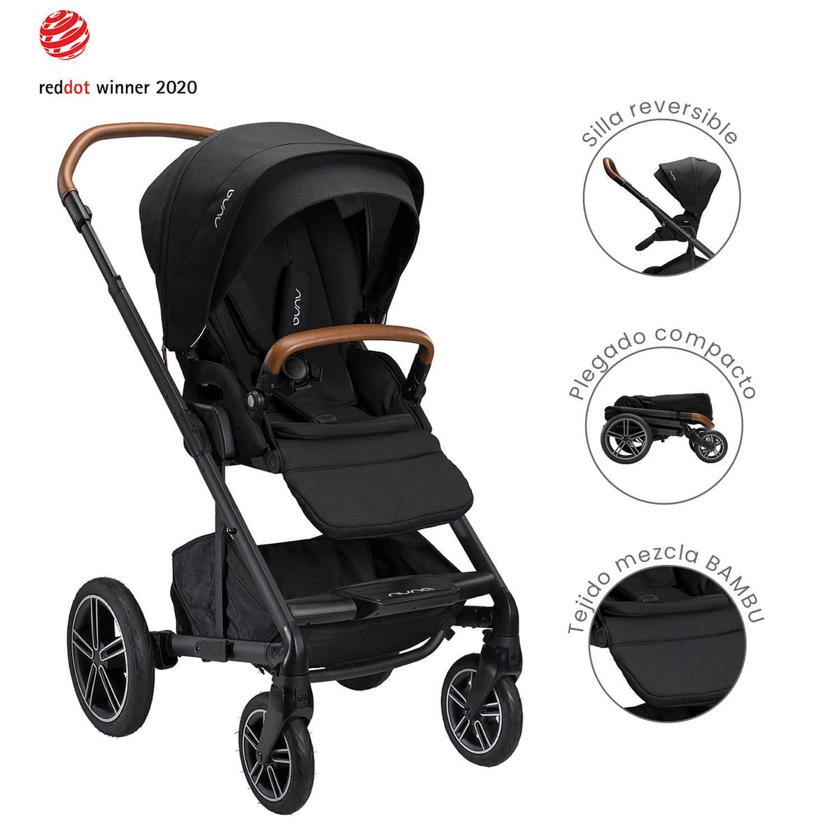 NUNA - Coche Bebe Nuna Mixx ™ Next Caviar