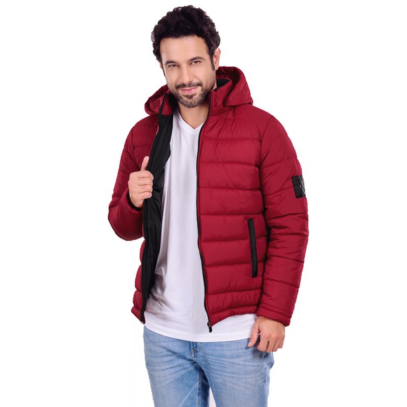 GENERICO - Chaqueta Abrigo Hombre  Impermeable Acolchada Urbana Con Capota