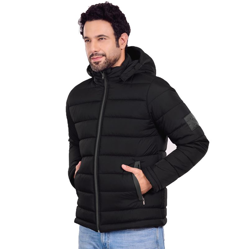 GENERICO - Chaqueta Abrigo Hombre  Impermeable Acolchada Urbana Con Capota