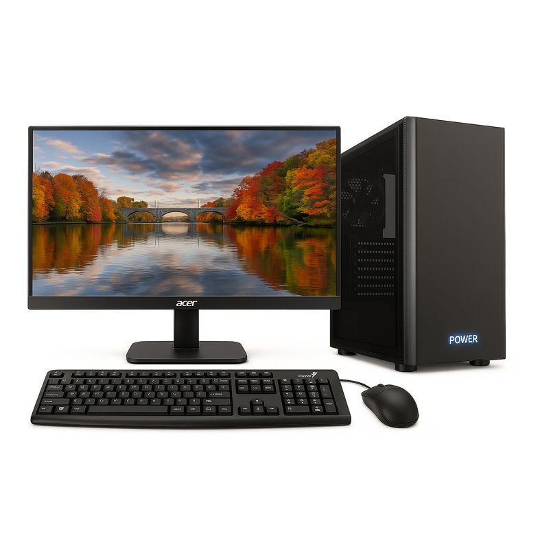 INTEL - Computador de Escritorio INTEL Core I3 10100 Ssd 512GB Ram 8GB  Monitor Acer 22