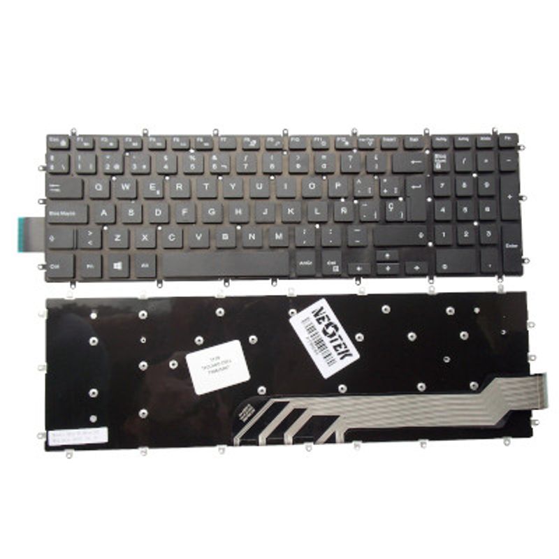 NEOTEK - Teclado Dell Inspiron 15 5567  7566  Teclas chiclet retroiluminadas