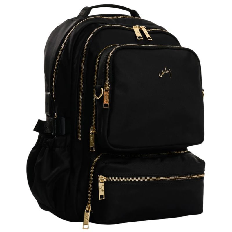 VELEZ - Maleta Morral Tamar de lona para Mujer Velez  Negro-.