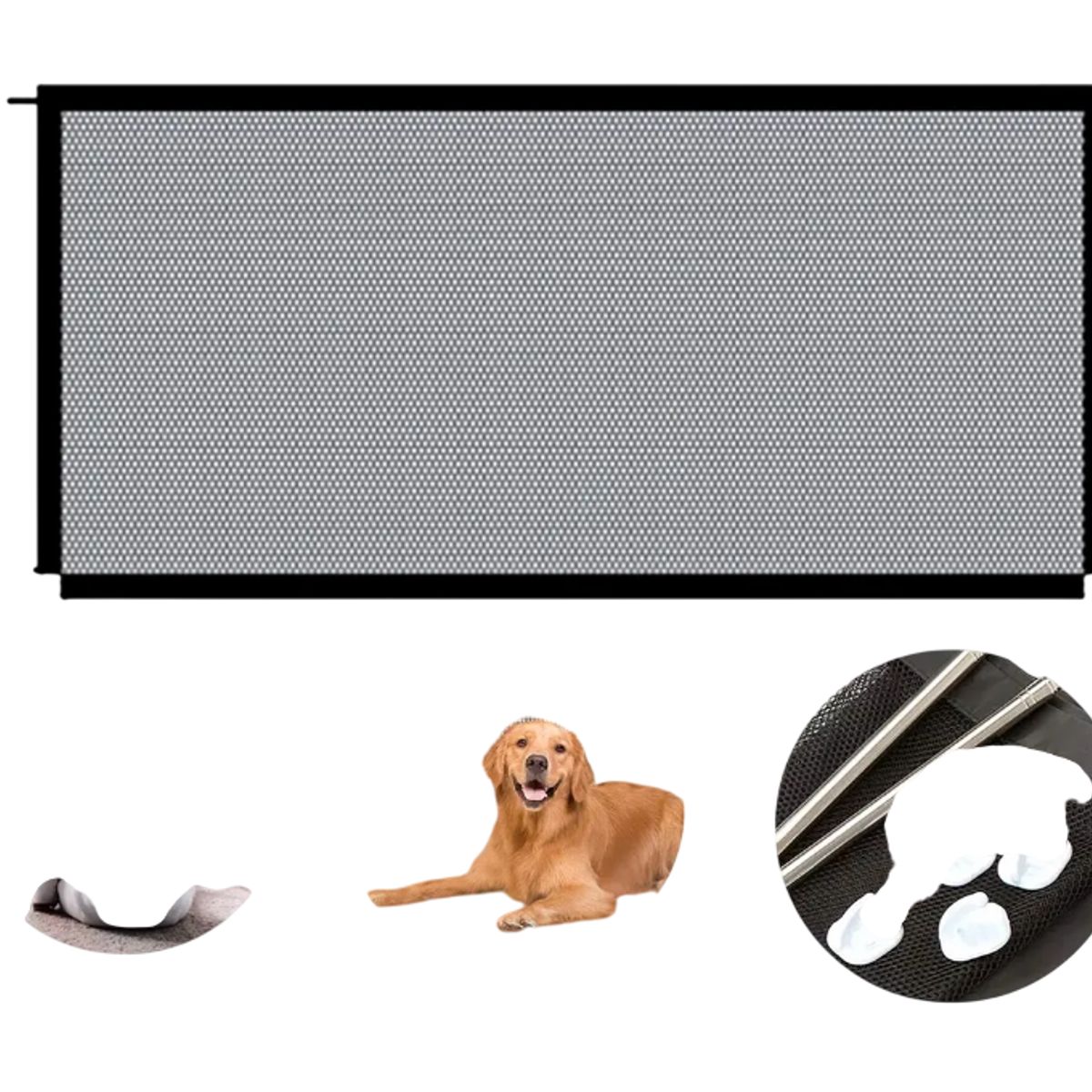 GENERICO - Malla De Seguridad Para Mascotas Bebes Barrera Perros