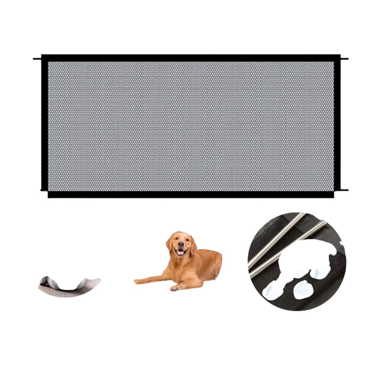 GENERICO - Malla De Seguridad Para Mascotas Bebes Barrera Perros
