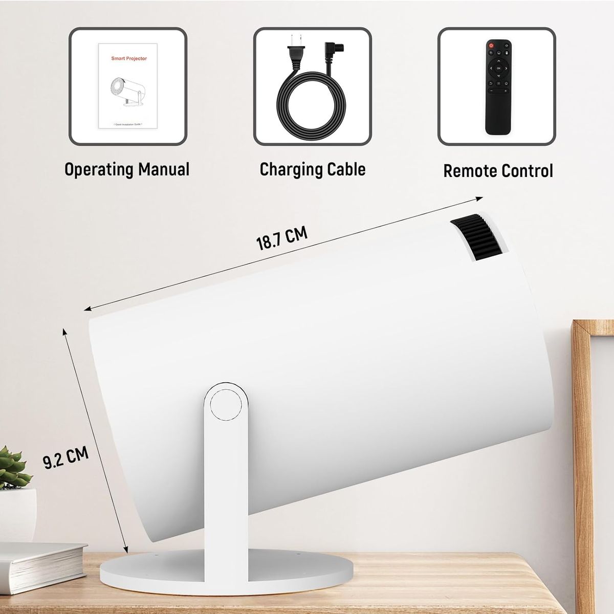 GENERICO - Proyector portátil HD para Cine en Casa con Control