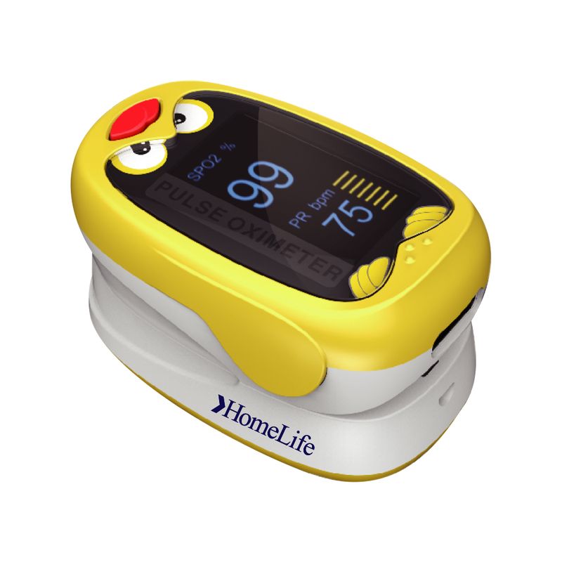 HOME LIFE - Oxímetro De Pulso Pediátrico Home Life K1 Amarillo