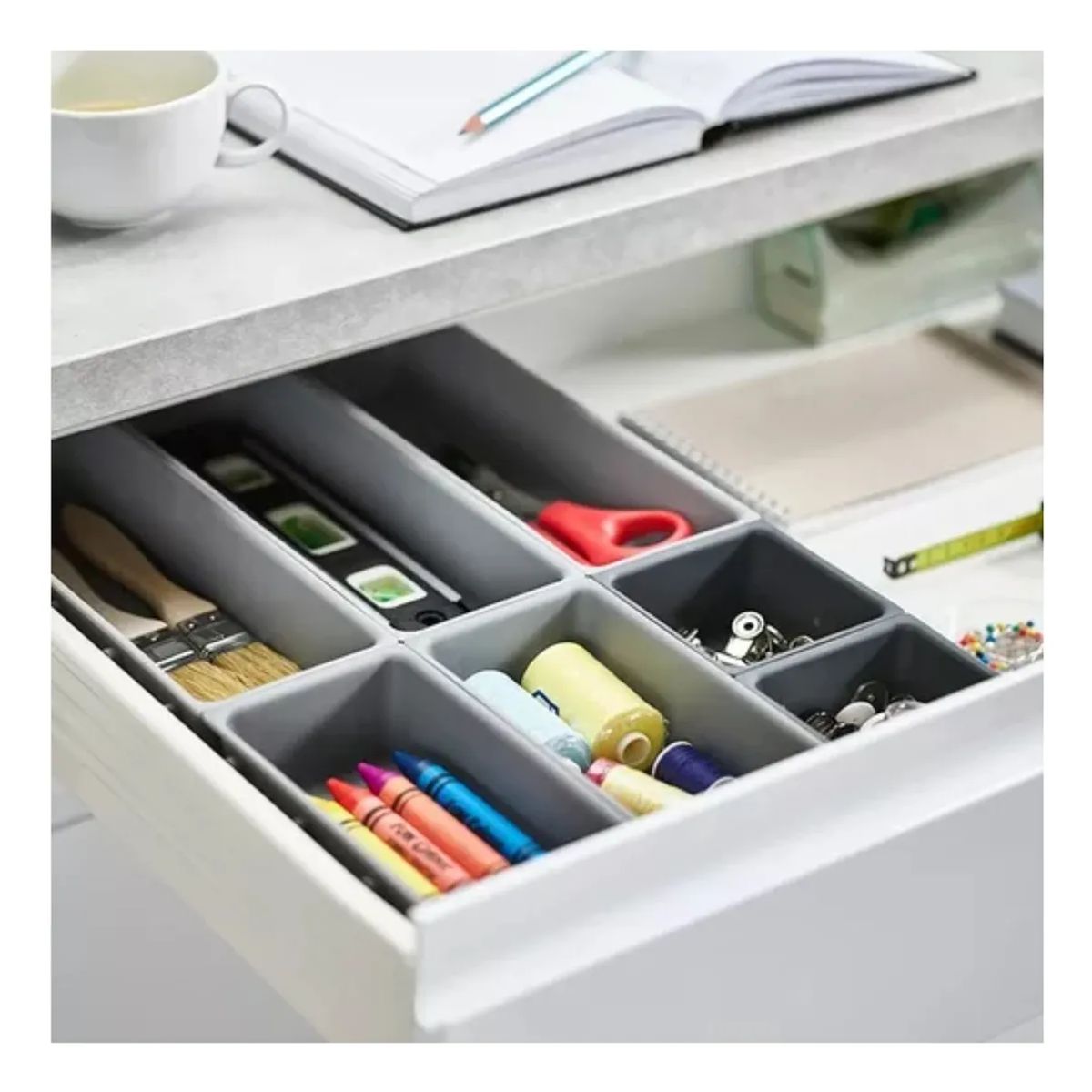 GENERICO - Organizador Cocina Utensillos Bandeja Herramientas 7 Piezas