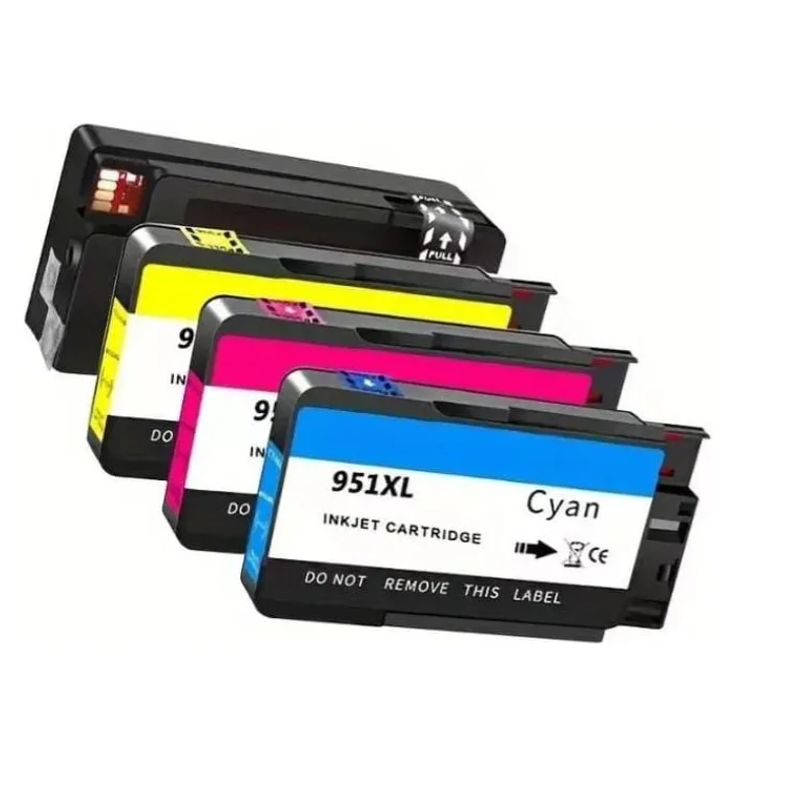 GENERICO - Kit 4 Cartuchos Genericos 950xl 951xl Para Hp 8600/8610/8620