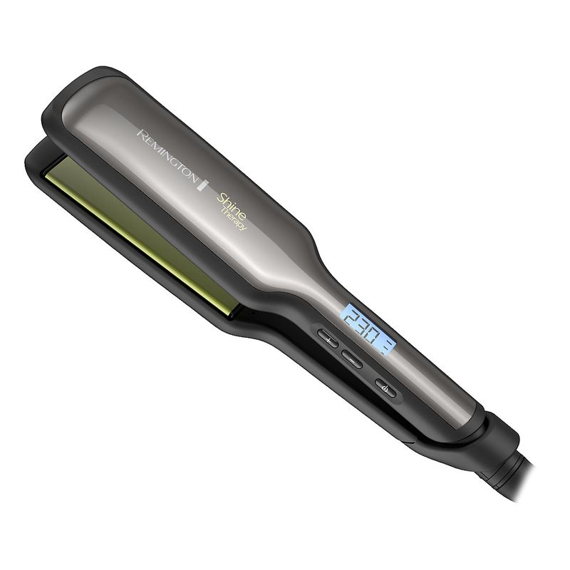 REMINGTON - Plancha Alisadora Remington Shine Therapy con placas anchas S9980
