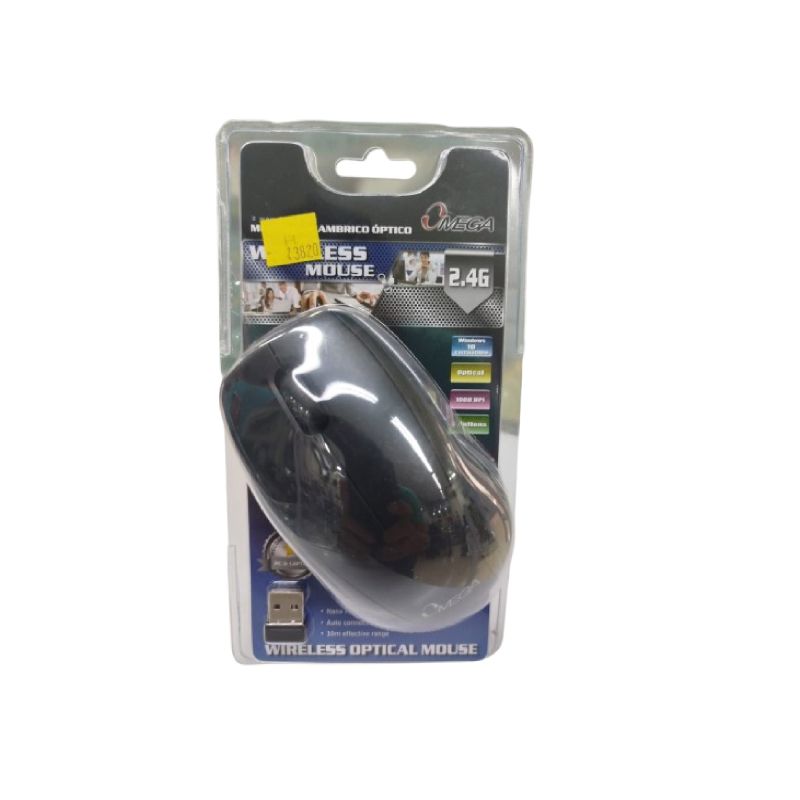 OMEGA - MOUSE OMEGA 24G INALAMBRICO NEGRO
