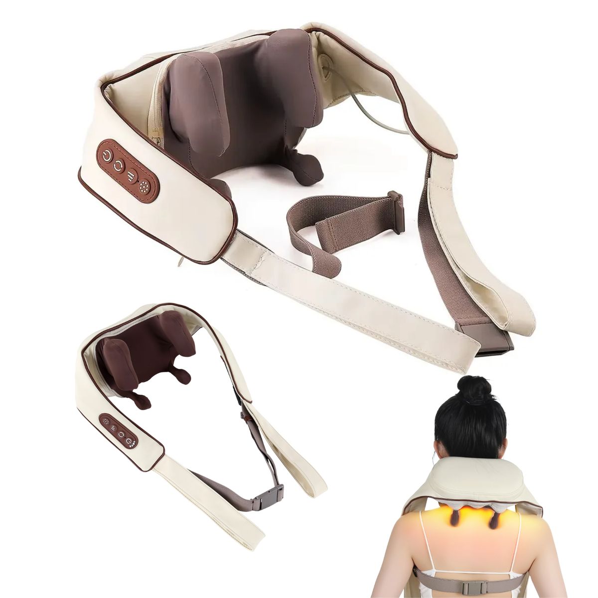 GENERICO - Masajeador Corporal Hombros Cuello Cintura Eléctrico Calor B