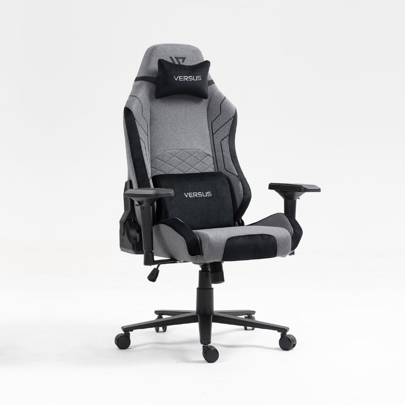 VERSUS - Silla Gamer Versus V-40 Gris Tela Ergonómica Reclinable