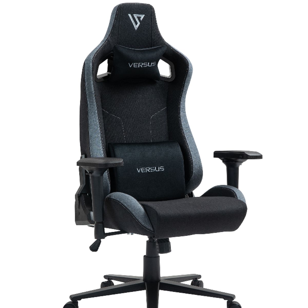 VERSUS - Silla Gamer Para Escritorio Versus Ergonómica Reclinable V-30 NegroGris Tela