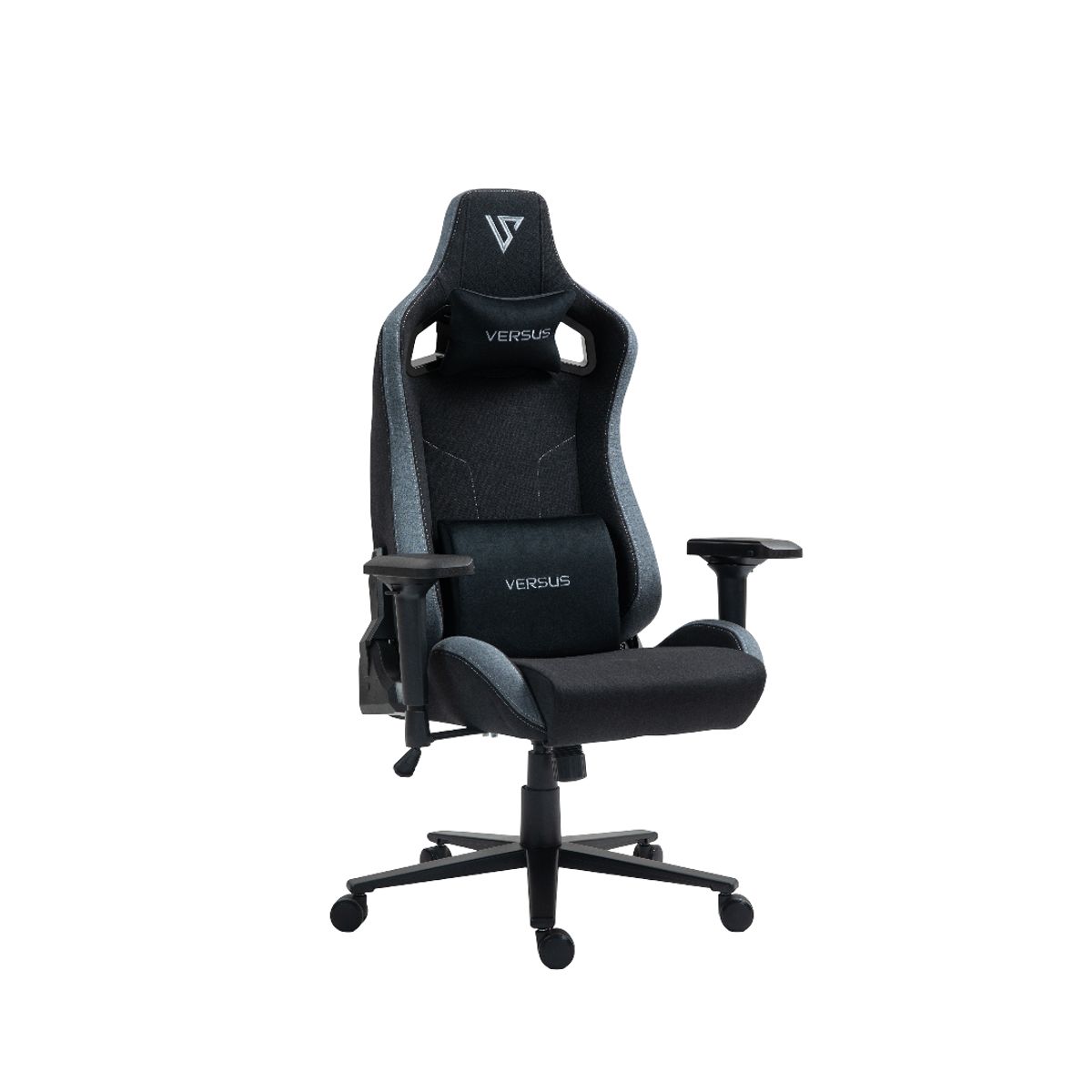 VERSUS - Silla Gamer Para Escritorio Versus Ergonómica Reclinable V-30 NegroGris Tela