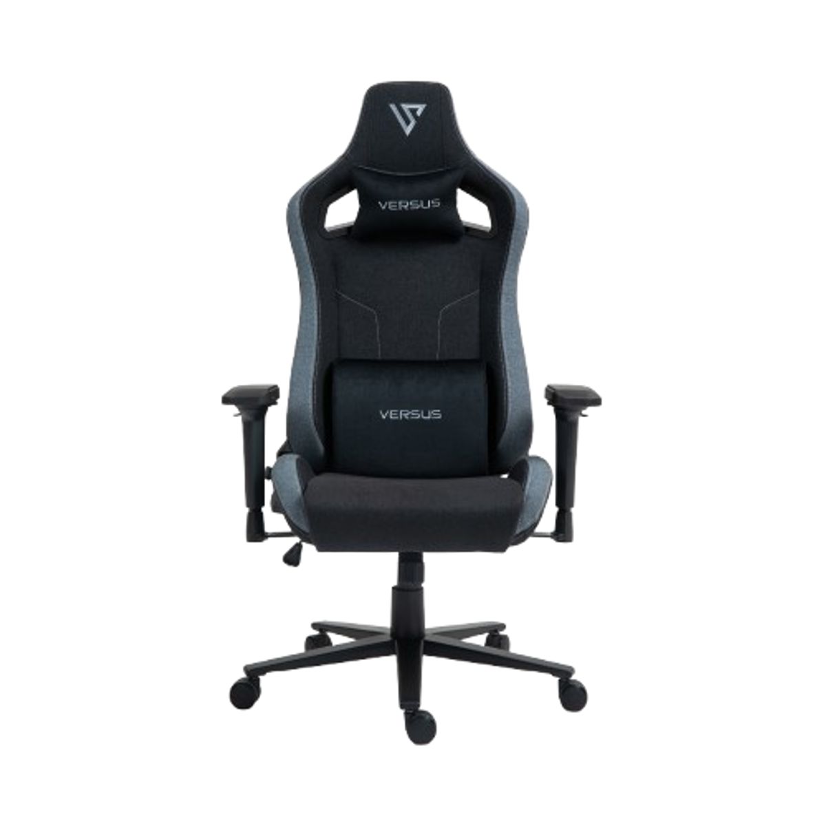 VERSUS - Silla Gamer Para Escritorio Versus Ergonómica Reclinable V-30 NegroGris Tela