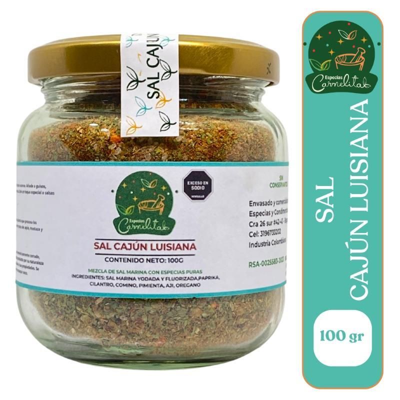 GENERICO - Sal Cajún Luisiana x 100 gr