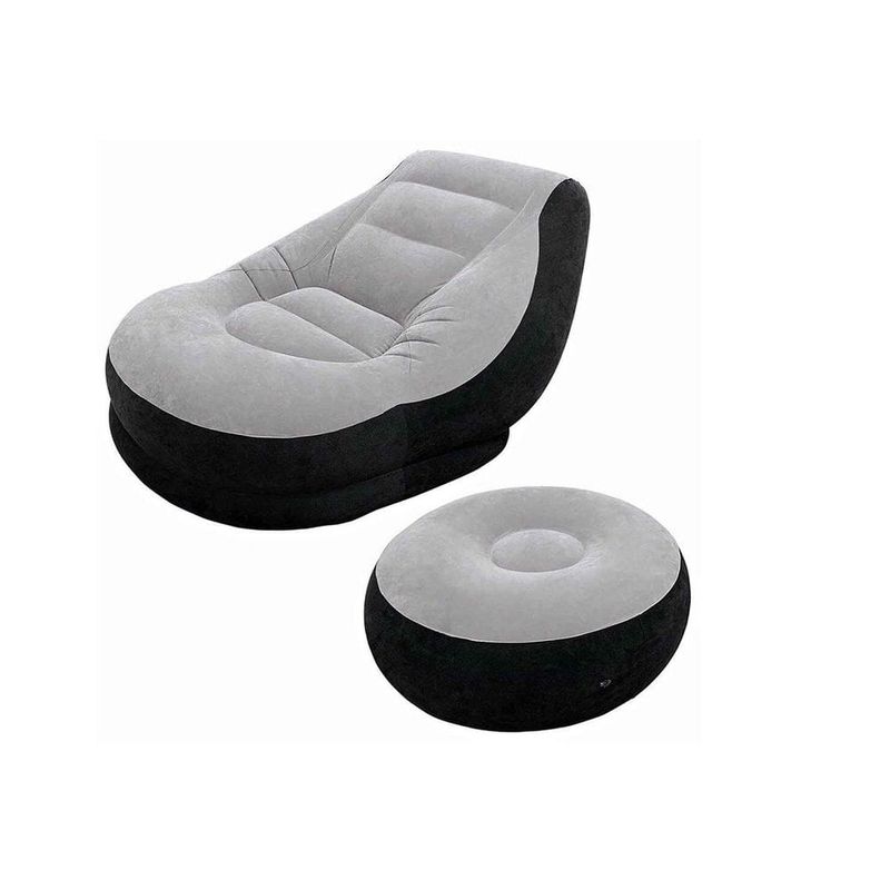 SKY - Sillón Sofá Inflable con Puff Reposapiés de Descanso