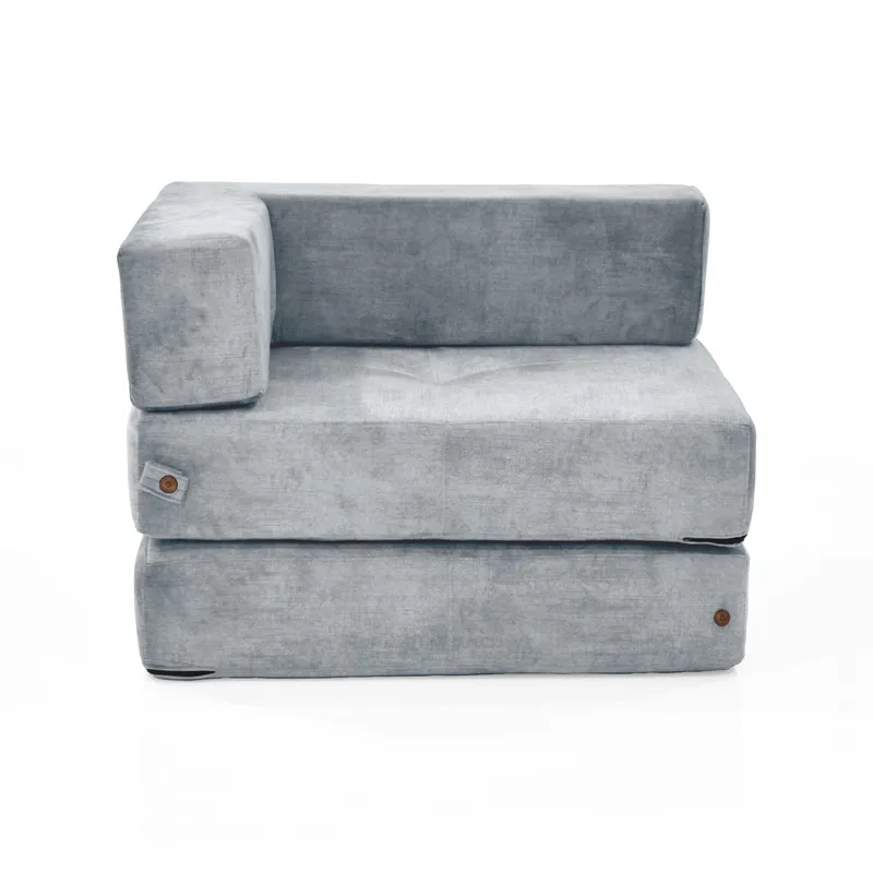 VENECIA - Poltrona 3 en 1 Nablus 96x73x68 cm Tela Plata