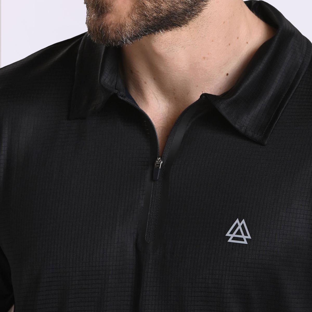BELIFE - Camiseta polo negra para hombre